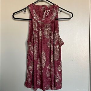 Festive Pink High Neck Top